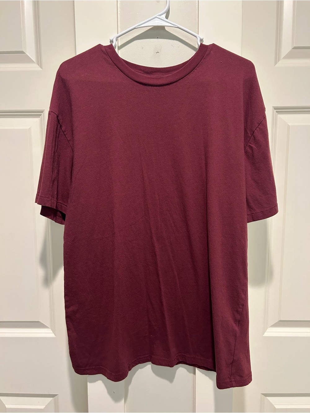 PacSun Men's Short Sleeve Crew T-Shirt in Burgundy